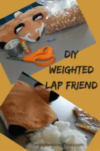 how to make weighted lap friend | how to make weighted lap blanket | weighted lap blanket | weighted blanket | sensory input | sensory | adhd | add | sensory processing disorder